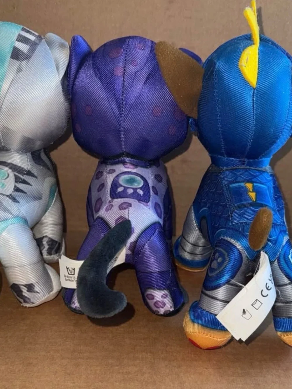 Paw Patrol plush  lot if 3. 2 cats 1 dog. 8” tall C7